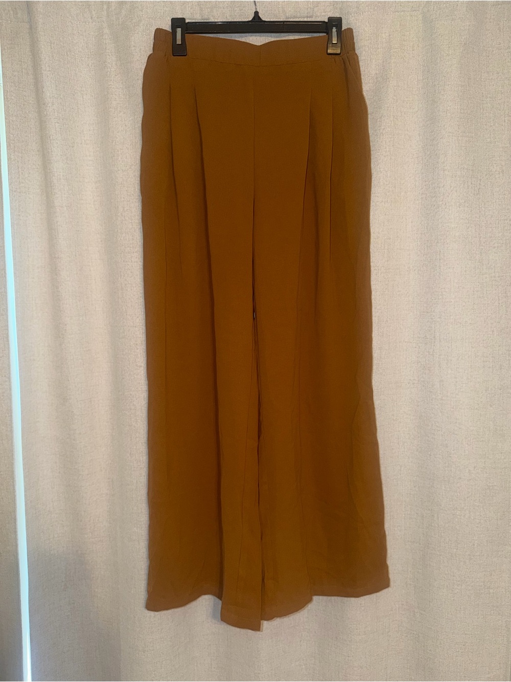 Women's Wide-Leg Pants in Rust Brown